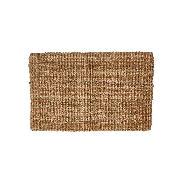 Luksus Jute Gulvt�ppe - Firkantet - Natur