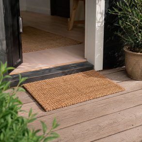 Luksus Jute Gulvt�ppe - Firkantet - Natur