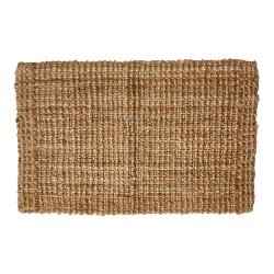 Luksus Jute Gulvt�ppe - Firkantet - Natur