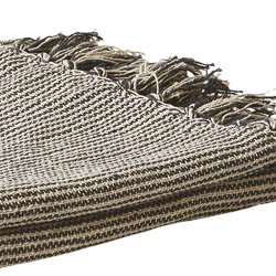 Dacore Plaid Bomuld 125 x 150 cm. - Mlkedrengestrib Gr/Hvid