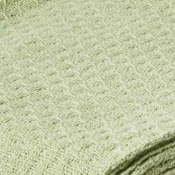 Dacore Plaid Bomuld 125 x 150 cm. - Lysegrn