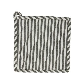 Dacore Indisk Hndvvet Grydelap - Sort Strib