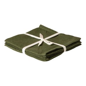 Dacore Bomuld Mundserviet - Grn - 4 stk.