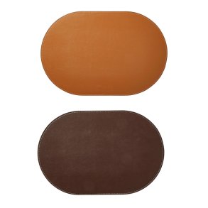 Dacore Dkkeserviet Oval Kunstlder - Hrd - Mrkebrun/Cognac