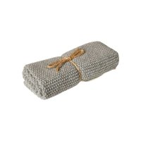 Bomuld Karklud Strik 27x27 cm - Meleret Gr