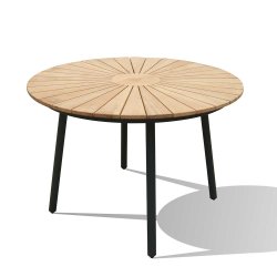 Dacore Eva Teak Havebord - 110 cm - Antracitgr