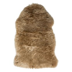 �gte New Zealandsk Lammeskind 85 x 55 cm - Taupe