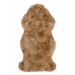 �gte New Zealandsk Lammeskind 140 x 70 cm - Taupe