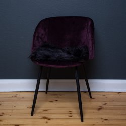 Dacore Sdehynde Imiteret Lammeskind 40 x 40 cm. - Sort