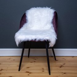 Dacore Imiteret Lammeskind 60 x 90 cm. - Hvid