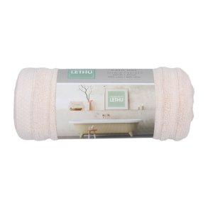 Bademtte 50 x 80 cm - 100% Bomuld - Beige