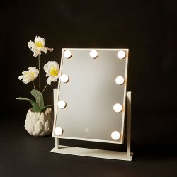 Dacore Make Up Spejl Med Lys 36 x 46 cm. - Hvid