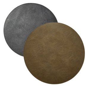 Dacore Dkkeserviet Rund Imiteret Lder - Bld - Oliven/Sort