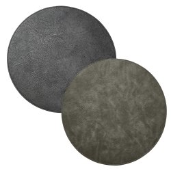 Dacore Dkkeserviet Rund Imiteret Lder - Bld - Gr/Sort