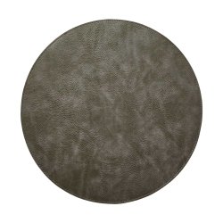 Dacore Dkkeserviet Rund Imiteret Lder - Bld - Gr/Sort