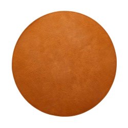 Dacore Dkkeserviet Rund Imiteret Lder - Bld - Cognac/Natur