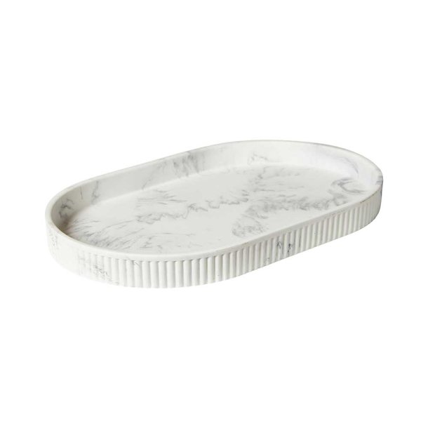 Dacore Dekorationsfad Polyresin - 25 x 15 cm. - Marmoreffekt