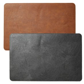 Dacore Dkkeserviet Rektangulr Imiteret Lder - Bld - Cognac/Sort