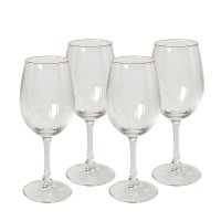 Dacore Rdvinsglas Med Guldkant 45 cl. - 4 stk.