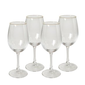 Dacore Rdvinsglas Med Guldkant 45 cl. - 4 stk.