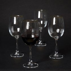 Dacore Rdvinsglas Med Guldkant 45 cl. - 4 stk.
