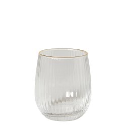 Dacore Vandglas Med Guldkant 35 cl. - 4 stk.