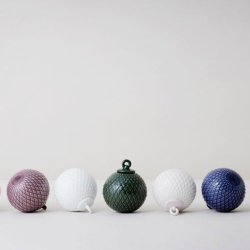 Lyngby Porceln Rhombe Dekorationskugle - Nude