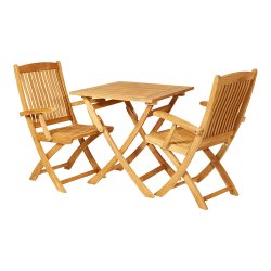 Dacore Boston Teak Cafebord - 70 x 70 cm.