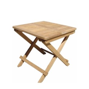 Dacore Boston Teak Ristklapbord - 50 x 50 cm.