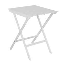 Dacore Tokyo Akacietr Cafst - Foldestole + 60 x 60 cm. Cafbord - Hvid