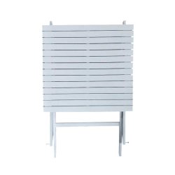 Dacore Tokyo Akacietr Cafst - Foldestole + 60 x 60 cm. Cafbord - Hvid