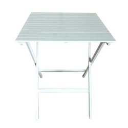 Dacore Tokyo Akacietr Cafst - Foldestole + 60 x 60 cm. Cafbord - Hvid