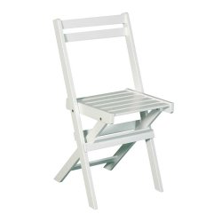 Dacore Tokyo Akacietr Cafst - Foldestole + 60 x 60 cm. Cafbord - Hvid