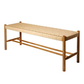 Dacore Indendrs Bnk m. Flettet Sde - 120 cm. - Egetr/Natur