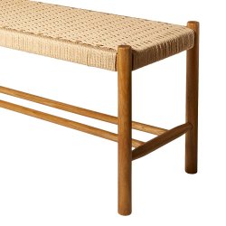 Dacore Indendrs Bnk m. Flettet Sde - 120 cm. - Egetr/Natur