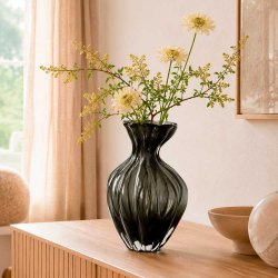 Vase Art - 26 cm. - Gr� Glas