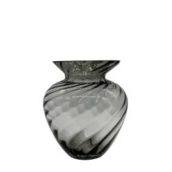 Vase Swirl - 25 cm. - Koksgr� Glas