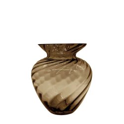 Vase Swirl - 25 cm. - Lys Brun Glas