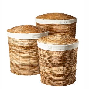 Vasketjskurvest i Bananblade - 3 Dele