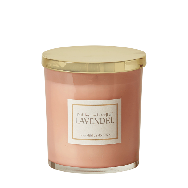 Dacore Duftlys 330g - Lavendel - Rosa/Guld