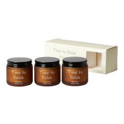 Duftlys "Zen" - 3 stk. - Sandalwood