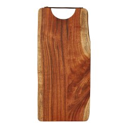 Dacore Skrebrt Med Lderhndtag - Akacietr -  45 x 22 cm 