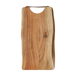 Dacore Skrebrt Med Lderhndtag - Akacietr -  38 x 20 cm 