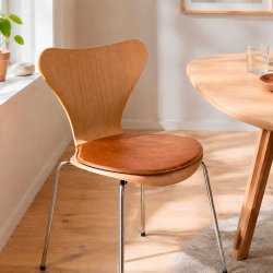 S�dehynde Til Arne Jacobsen 7'er Stol B�ffel L�der - Cognac