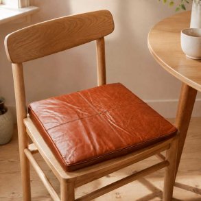 S�dehynde Tokyo B�ffel L�der 40 x 40 cm. - Cognac