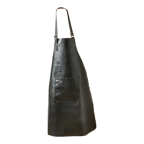 Skindforklde Med Lomme 90 x 65 cm. - Sort