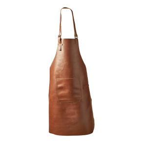 Skindforklde Med Lomme 90 x 65 cm. - Cognac