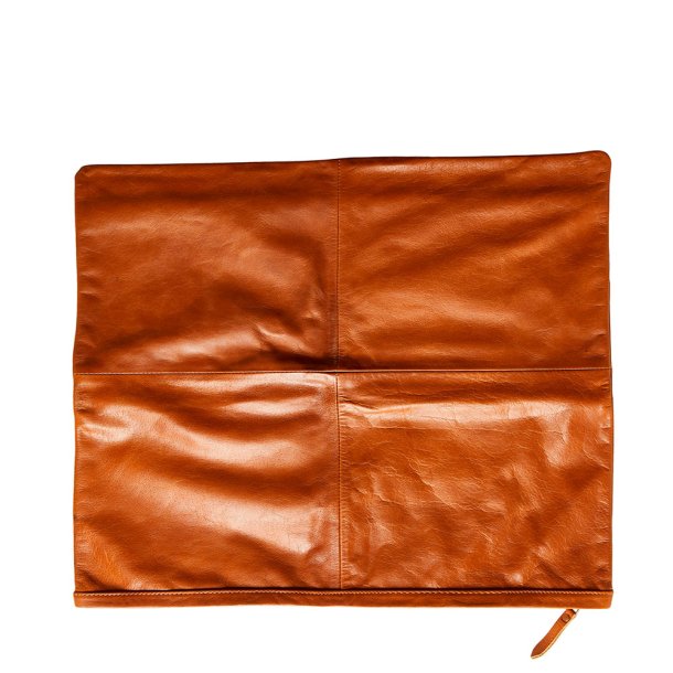 Pudebetr�k 40 x 60 cm. - B�ffel L�der - Cognac