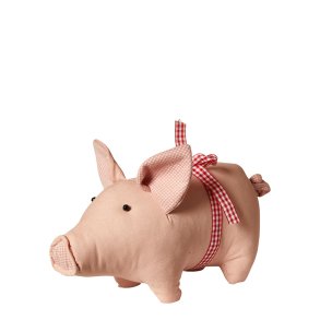 Julegris m. Sljfe - 23x13 cm. - Rosa