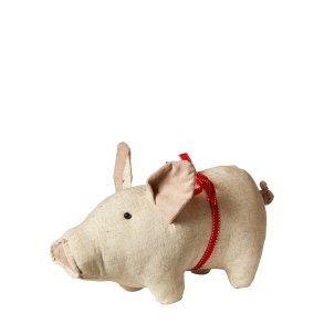 Julegris m. Sljfe - 23x13 cm. - Sand